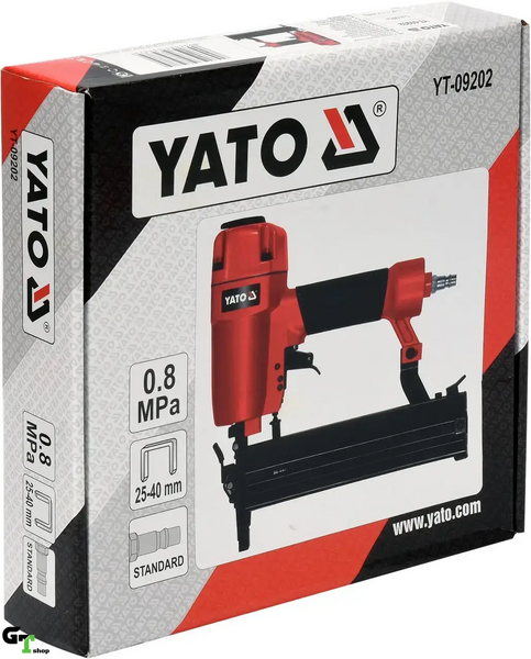 Пневматичний зшивач YATO YT-09202 для скоб 25-40х5.7мм