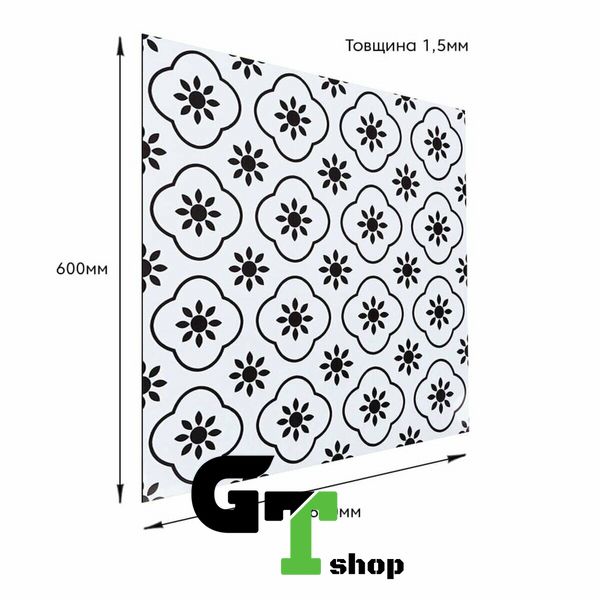 СВП-215 Самоклеюча винилова плитка 600*600*1.5mm Глянсова (D) SW-00002263