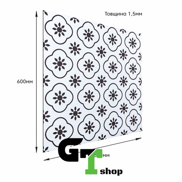 Самоклеюча вінілова плитка 600х600х1,5мм, ціна за 1 шт. (СВП-215) Матова SW-00000521