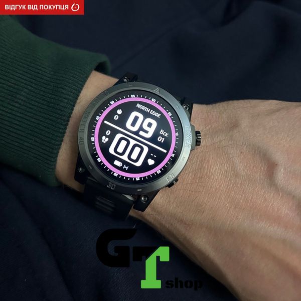 North Edge CrossFit GPS Black з компасом