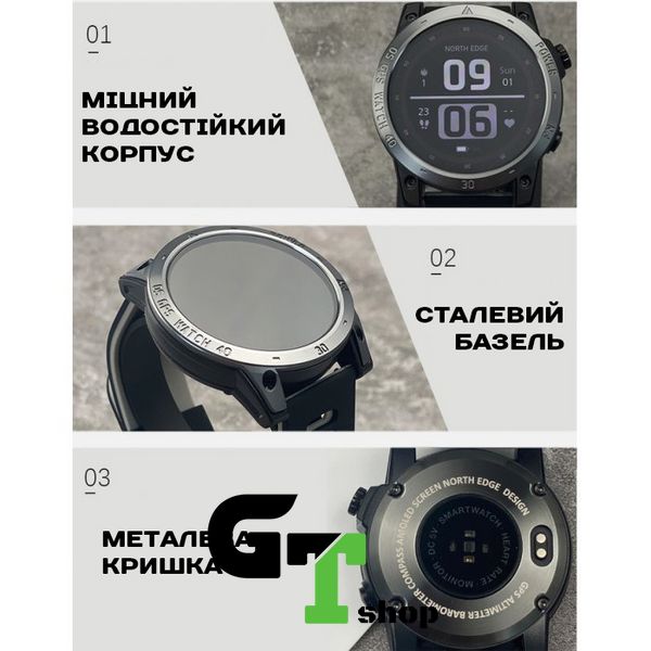 North Edge CrossFit GPS Black з компасом