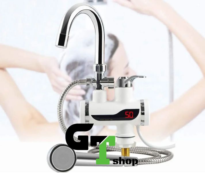 Кран-водонагрівач із душем нижнє під'єднання Instant electric heating water Faucet FT-001