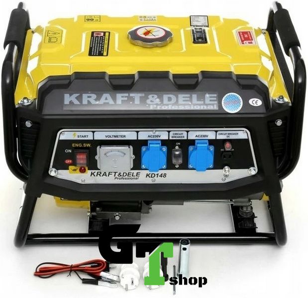 Генератор бензиновый однофазный Kraft&Dele KD148 3500W (Польша)