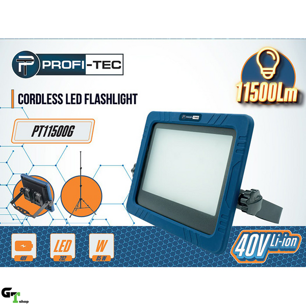 Акумуляторний прожектор на стійці PROFI-TEC PT11500G POWERLine (без акумулятора та зарядного пристрою)