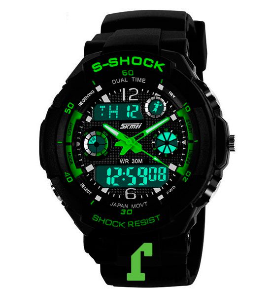 Skmei S-Shock Green 0931