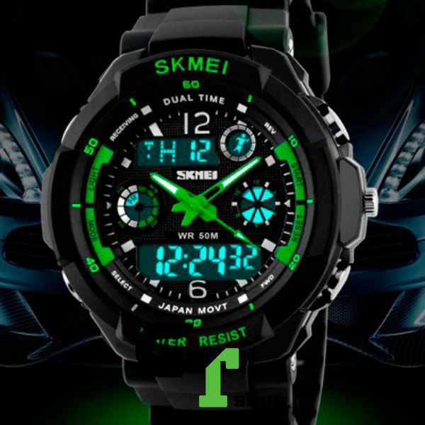 Skmei S-Shock Green 0931