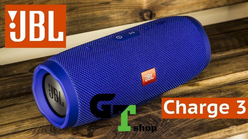 Портативна блютуз-колонка Charg 3 колонка з USB,SD,FM СИНЯ