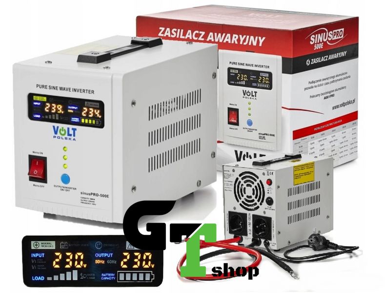 Линейно-интерактивный ИБП Volt Polska SINUS PRO 500E 12V 300/500W (3SP050012E)