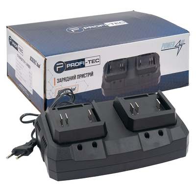 Двопортовий зарядний пристрій PROFI-TEC BCD20/2 dual (сумісний з батареями PROFI-TEC Powerline)