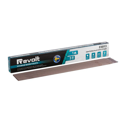 Электроды сварочные Revolt E-6013 3 мм 1 кг.