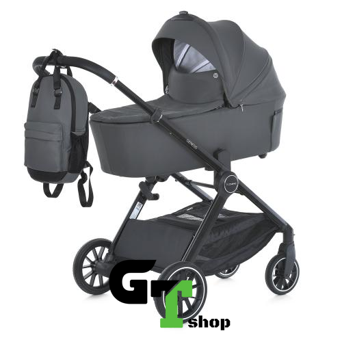 Коляска дитяча 2в1 ME 1126 GENESIS Asphalt Gray