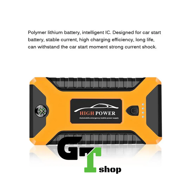 Пускозарядное автомобильное устройство Jumpstarter 27JX 12В/2А с аккумулятором на 99800mAh и фонарём ANS К