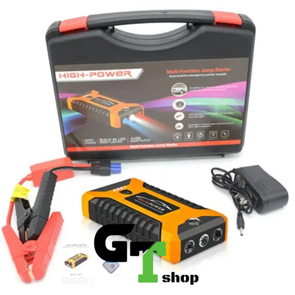 Пускозарядное автомобильное устройство Jumpstarter 27JX 12В/2А с аккумулятором на 99800mAh и фонарём ANS К