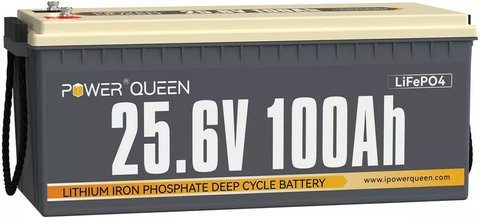 Аккумулятор LifePo4 100Ач 25,6V BMS PowerQueen (Германия)