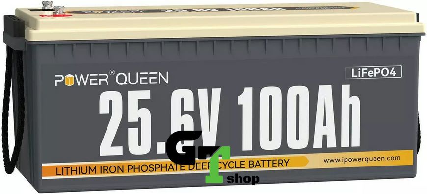 Аккумулятор LifePo4 100Ач 25,6V BMS PowerQueen (Германия)